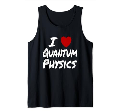 I Corazón (Amor) Física Cuántica Mecánica Teoría Química Camiseta sin Mangas