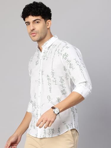 Image of Majestic Man Men's Stylish Unique Print Casual Shirt - Pure Cotton| Full Sleeve | Trendy & Comfortable