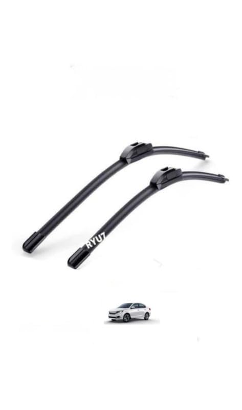 Image of All Season Frameless /Soft Wiper Blades Fits For Honda Amaze allroad 22 inch /550mm+16 inch /400mm(Pack of 2)