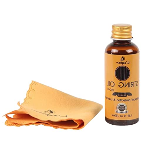 hero-s Gitarren-Saitenöl, rostfrei, Gitarre, Zitronenöl, Gitarre, Rosy Griffbrett, Stillöl, Gitarrenzubehör für Saitenpflege, 50 ml Gitarren-Stillöl