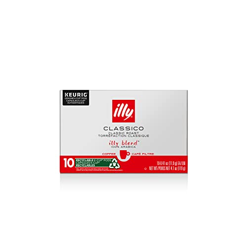 Image of Illy Classico Roast Coffee Pods - Caramel, Orange Blossom & Jasmine Flavors, 10 Count (Pack of 6)