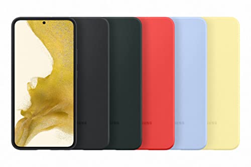 Samsung Silicone Smartphone Cover EF-PS906 für das Galaxy S22+, Handy-Hülle, Silikon, Schutz Case, stoßfest, dünn und griffig, Schwarz – Ansicht 5