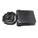 JINPIAOPIAO 充電式ミストファン 6Lバケットリモコン付き 3ミストノズル バッテリー駆動 屋外冷却ファン キャンプ用