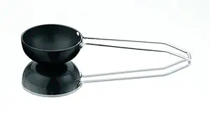 Vinod Hard Anodized 3.25mm Thick Tadka Spice Heating Pan, Large, Black