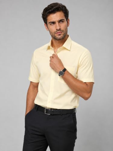 Image of Appel Touch Men's Cotton Blend Formal Shirt Half Sleeves