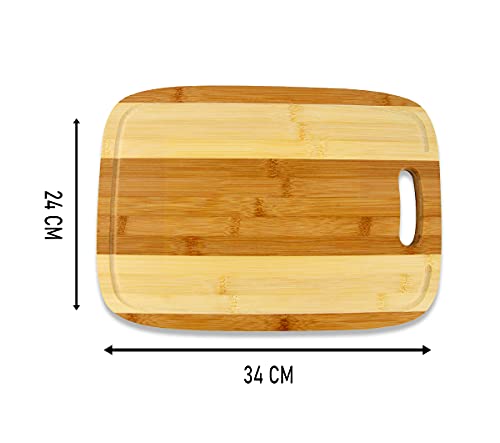 Tábua de Corte Bambu Oval 34cm