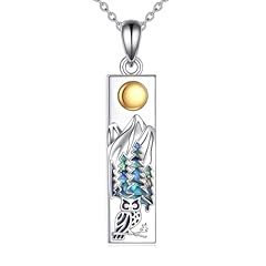 Silver-Mountain Owl Necklace