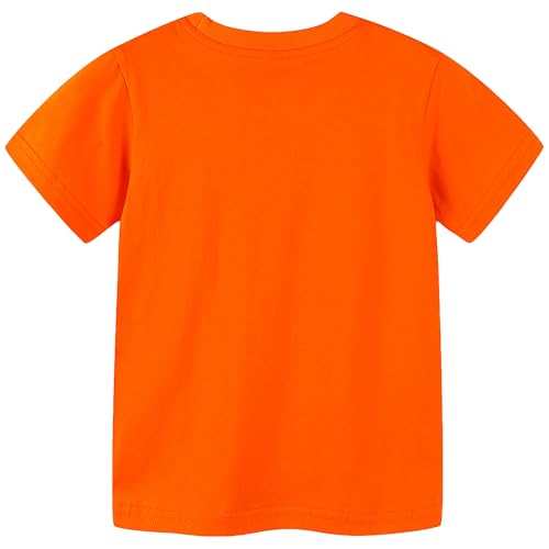 Image of AIWUHE Toddler T Shirts Cotton Summer Tshirts Boys Girls Short Sleeve Tee Tops Casual Graphic Clothes Crew Neck Shirts 2-6Y