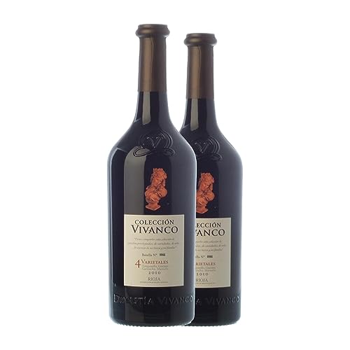 Vivanco Colección 4 Varietales Rioja Crianza 75 cl Vino tinto (Caja de 2 Botellas de 75 cl)