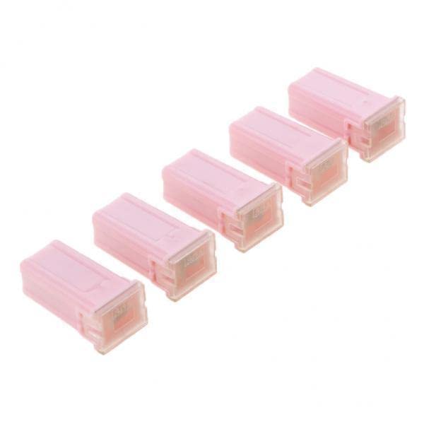 2x 5 Pieces Car FLF-M Standard fe-male Push In Cartridge Fuses 30AMP 32V Pink| Universal Fit | High-Performance-image-47