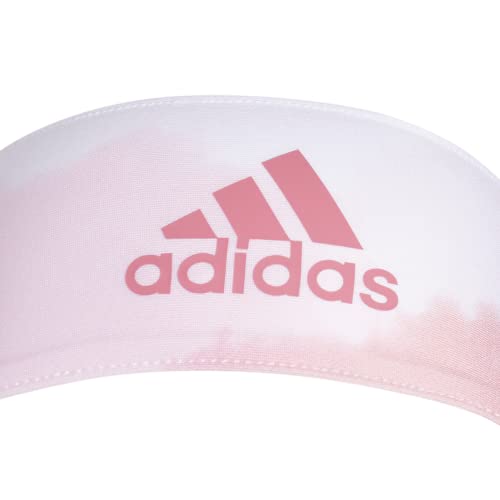 Image of adidas Alphaskin Tie Headband, Wonder Mauve - Clear Pink Color Wash /Trace Maroon Purple, One Size