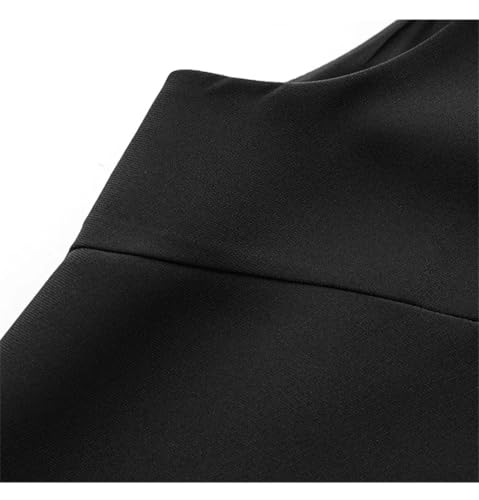 Woman Sleeveless Loose Dresses V Neck Beaded Pocket Office Dress3