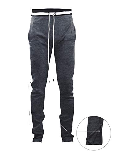 Image of SCREENSHOT Screenshotbrand Mens Hip Hop Slim Fit Track Pants - Athletic Jogger Bottom with Side Taping