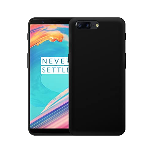 Image of Case Creation Compatible with Oneplus 5 2021 Back case, Oneplus 5 Slim Flexible Smart Look case with 360 Camera All Angle Protection (Pure Black)