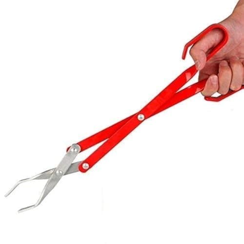 LinaLife 16.5-inch Aluminum Scissor Tongs for Grilling and BBQ