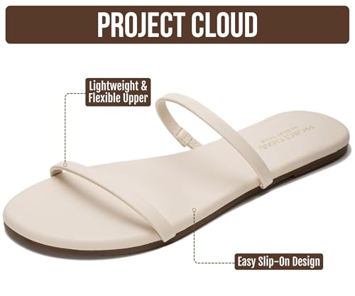 Image of Project Cloud Summer Sandals for Women with Memory Foam Insole (Transition) | Memory Foam Insole; Beach Flip Flops; Non-Slip Sole; Lightweight Double Straps; Summer Sandals for Women; Everyday Comfort