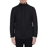 Emporio Armani Blouson Jacke mit Reißverschluss und Trichterkragen, Schwarz, XXL