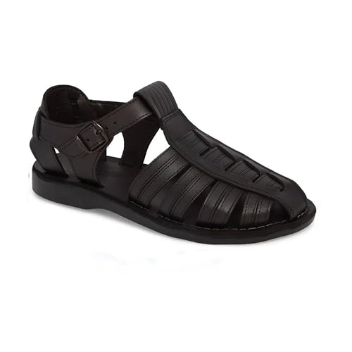 Barak - Leather Closed Toe Sandal - Men Sandals
