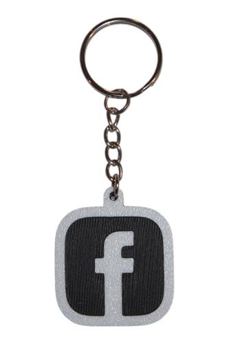NFC Social Media Keychain with Smart Contact Sharing, Multiple Colors,
