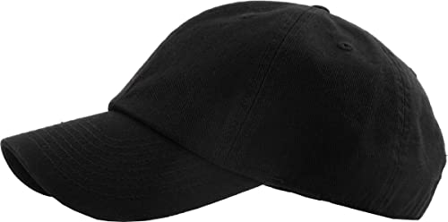 Premium Baseball Cap Kb4006 / Custom Hats/Embroidery Hats/Monogram Hats (Black), One Size-Large #TOP2