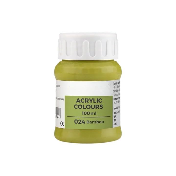 Image of Acrylic Colour (Fabric Colour) | 100 ml.- 100ml, Multi-Surface, Skin-Friendly & Vegan | (024 Bamboo)