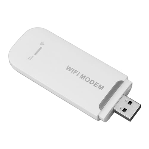 Image of Dioche 4G LTE Portable WiFi Hotspot with SIM Slot Compact Travel Router for 10 Devices Fast USB Powered Internet Anywhere Secure Sharing for Phones Laptops Tablets (White)