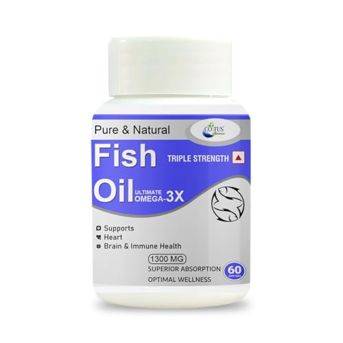Image of Coitus Fish Oil Capsules Ultimate Omega-3 Supplement, For Men And Women, 1300mg, 60 Soft Gels, Supports Heart Brain & Immune Health