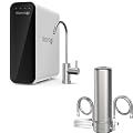 Waterdrop TSU + AP13 Under Sink Water Filter and Refrigerator Water Filter 2-in-1 3-Stage Tankless Undersink Water Filtration with Faucet, Smart Panel