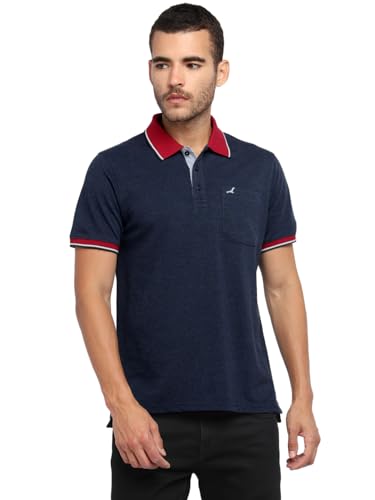Image of AMERICAN CREW Polo Collar T-Shirt for Men with Pocket