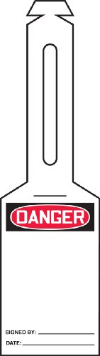 Étiquette Danger vierge pour éviter le redémarrage accidentel de machine - Plastique 25x