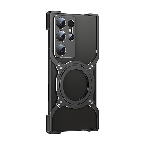 Coque Samsung S26 Plus cadre métal premium élégant étui rigide noir et argent