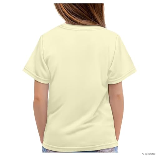 Image of WELLFLYHOM Kids Tshirts Girls Boys Short Sleeve Crewneck Tees Shirts Casual Sport Pullover Tops Size 3-16 Years