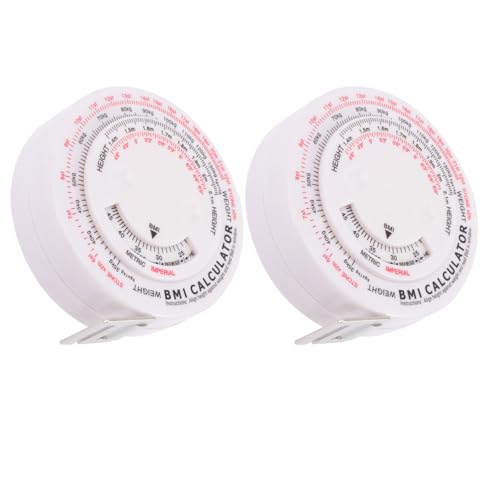 2 piezas cinta métrica retráctil para medición corporal 1.5 m miniatura 1