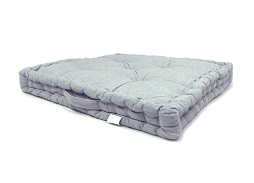 Biancheriaweb Coussin de Sol en Coton uni idéal pour canapés palettes 60 x 60 cm
