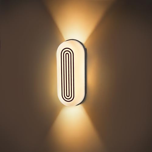 Image of Gesto 7W Waterproof Led Wall Light for Home Decoration - Up Down 2-Way LED Wall Lamp | IP65 Outdoor Fancy Wall Lights for Balcony,Gate,Elevation,Garden,Patio | Decorative Wall Mount Light -Pack of 1