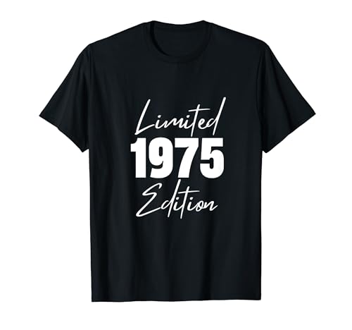 Nacido en 1975 Edición Limitada Funny Age Cumpleaños Camiseta