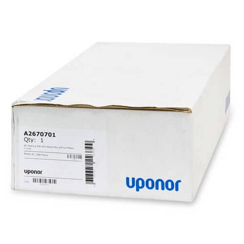 Uponor Gruppo collettore di riscaldamento EP con misuratore di portata, 7 anelli (A2670701)