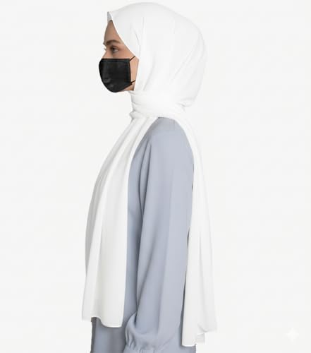 Image of Premium Georgette Hijab for Women, Lightweight and Breathable | 180x70 cm