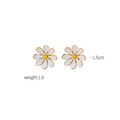 Daisy Flower Stud Earrings.Cute Chrysanthemum Dangle Earring Little Sun Flower Drop Earring for Women Jewelry3