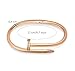 Emilyka Rosegold Bracelet for Women 18K Gold Plated Friendship Bracelets Bangle Cubic Zirconia Stones Stainless Steel Bracelet Jewelry Love Valentines Christmas Gifts for Women Teen Girls