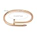 Emilyka Rosegold Bracelet for Women 18K Gold Plated Friendship Bracelets Bangle Cubic Zirconia Stones Stainless Steel Bracelet Jewelry Love Valentines Christmas Gifts for Women Teen Girls