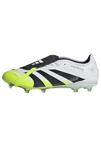 Adidas Unisex Pro Fold-Over Tongue Firm Ground, White/Black/Lucid Lemon, 9.5
