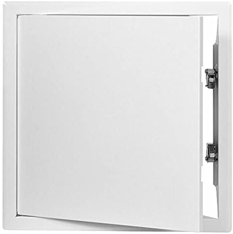 White Metal Access Panel 400mm x 400mm with Concealed Latch Inspection Door Flap