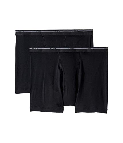 Jockey Classic Fit Big & Tall Boxer Brief 2-Pack Black 3XL (Waist 48-50