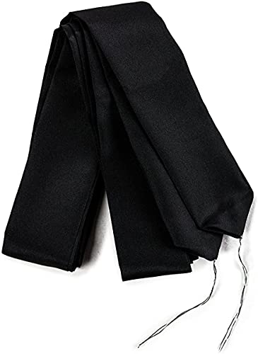 Japanese MEN'S Kimono Waist Belt KOSHIHIMO BLACK 3 SET NEW2