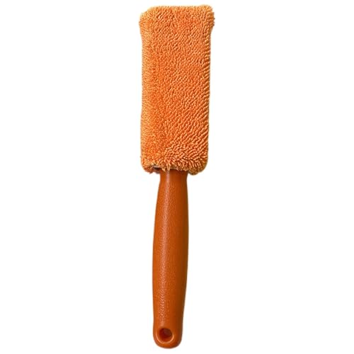 Cepillo de llantas de coche, fácil eliminación de las sucias, cabeza fina flexible, diseño moderno, microfibra doble + fibras , mango de polímero reforzado, acabado resistente, para llantas y