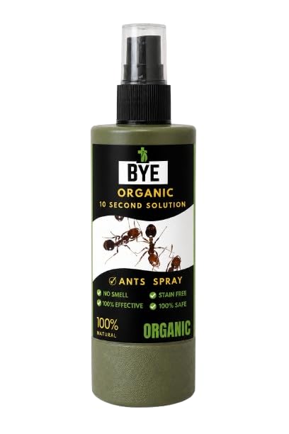 Bye Organic Ant Spray, 100ml, Indoor Use, No Smell (Ant New 100ml)