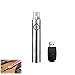 Cart Battery Pen 1100mAh Thread Soldering Iron Kits, 3 Gear Adjustable Voltages Solder Tools, Portable Rechargeable Welding Tools for Home Appliance Repair (Silver)