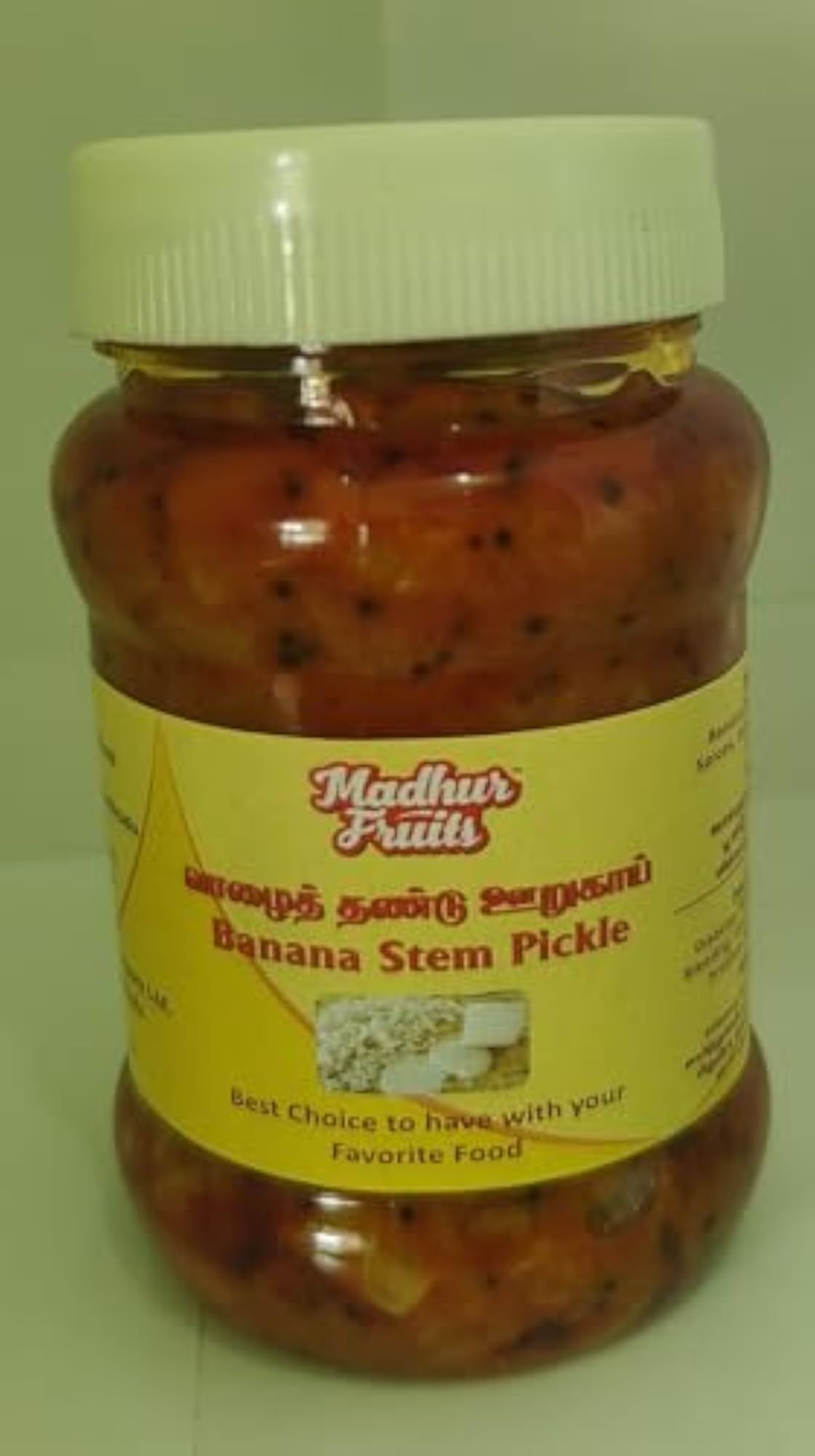 Banana Stem Pickle with Solar Dried Drumstick Leaf Powder, 300 Grams