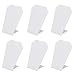 Mooca 6 Pcs Set Earring Chain Necklace Jewelry Display Stand, White Faux Leather